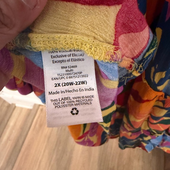 Terra & Sky Vibrant Multicolor Floral Maxi Dress - Picture 8 of 8